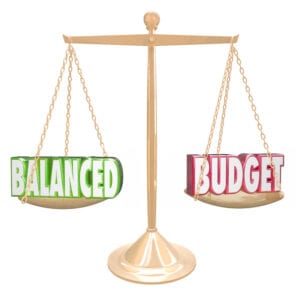 balanced wedding budget